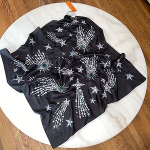 Kurt Geiger NEW Celestial Evil Eye Silk Scarf